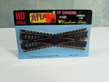Atlas 141 HO Scale 19 Degree Crossing, Brass, Code 100, Custom Line READ