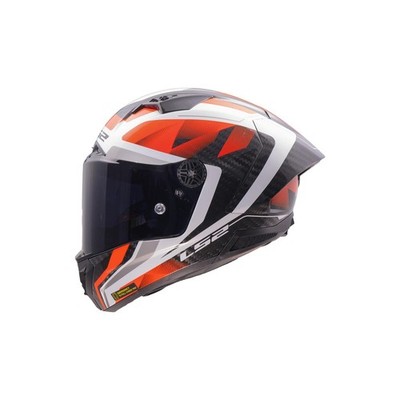 LS2 Helm Ff805 Thunder Gp Raute Weiss/rot Gr. M