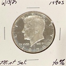 1970 S 40% Silver JFK Half Dollar (From Mint Set)