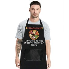 Pizza Maker Chef Apron Pizzaologist Pizzeria Kitchen Cooking Gift For Men