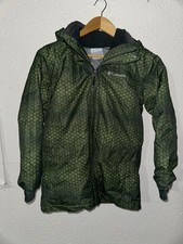 Columbia Jacket Youth Medium 10/12 Green Interchange 3-in-1 Fleece Lined Ski EUC