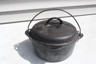 GRISWOLD Cast Iron #7 Dutch Oven 1227 Tite-Top Self Basting Lid  READ NO RESERVE