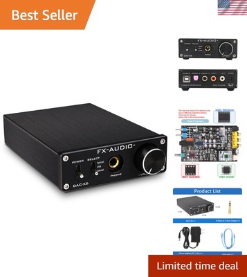 Compact FX-Audio DAC-X6 Headphone Amplifier - Enhanced Sound Quality, Easy Setup