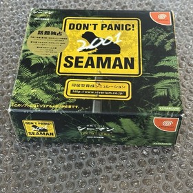 JAPAN REGION-LOCKED Sega Dreamcast Seaman Complete Big Box CIB + Microphone Mic