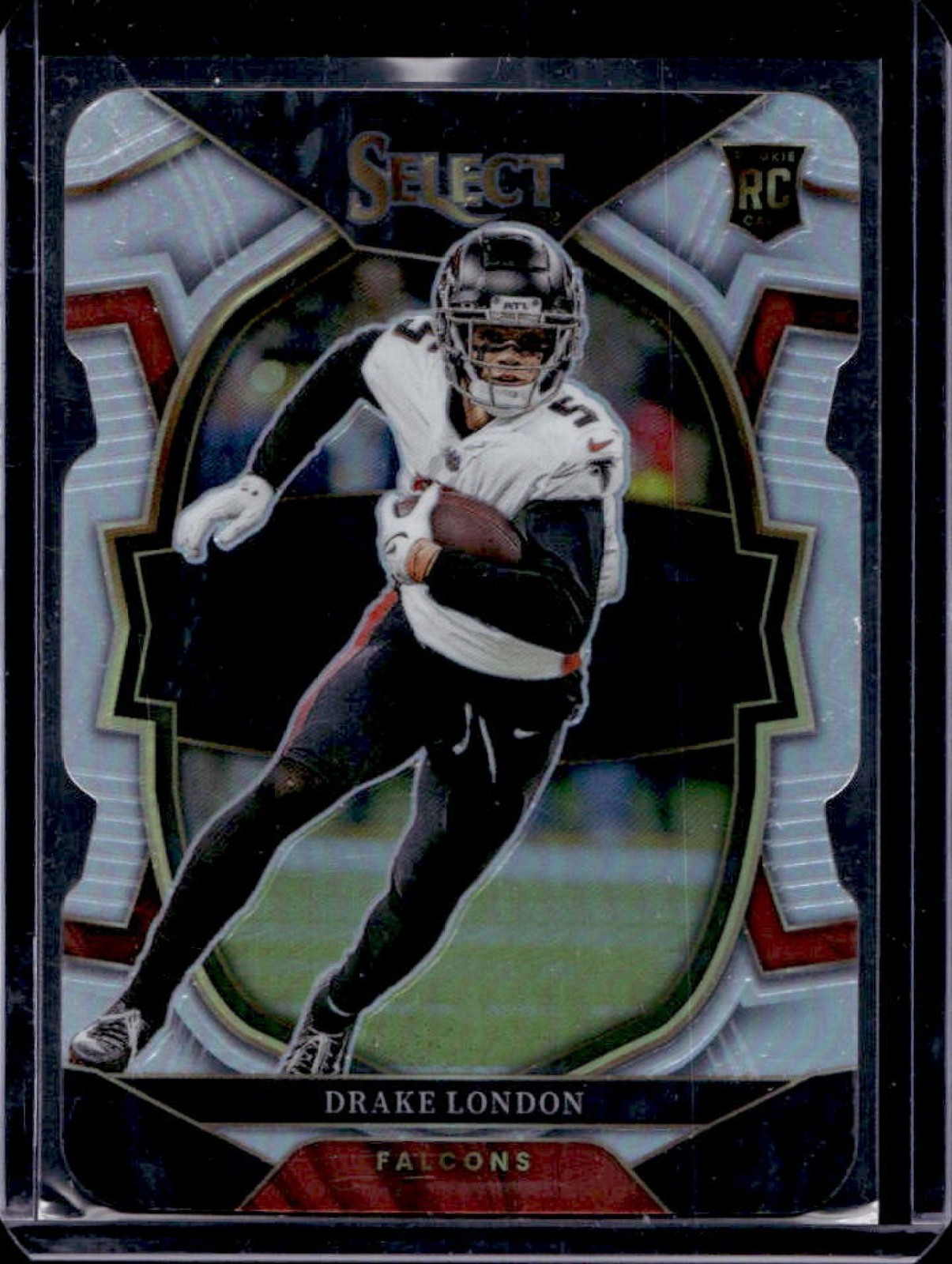 2022 Select Drake London RC Silver Prizm Die Cut Concourse #35 Falcons