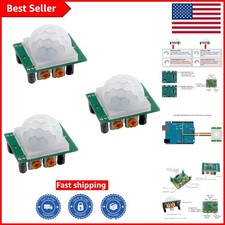 Smart Home Compatible HC-SR501 PIR Motion Sensors - 3 Pack with Adjustment Modes