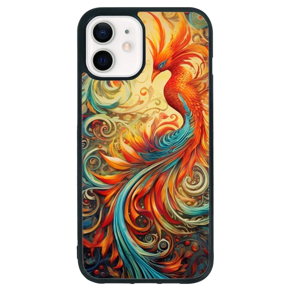 Cubierta Burning Demonic Phoenix amigable para Samsung Galaxy Apple iPhone Foto 2 de 4
