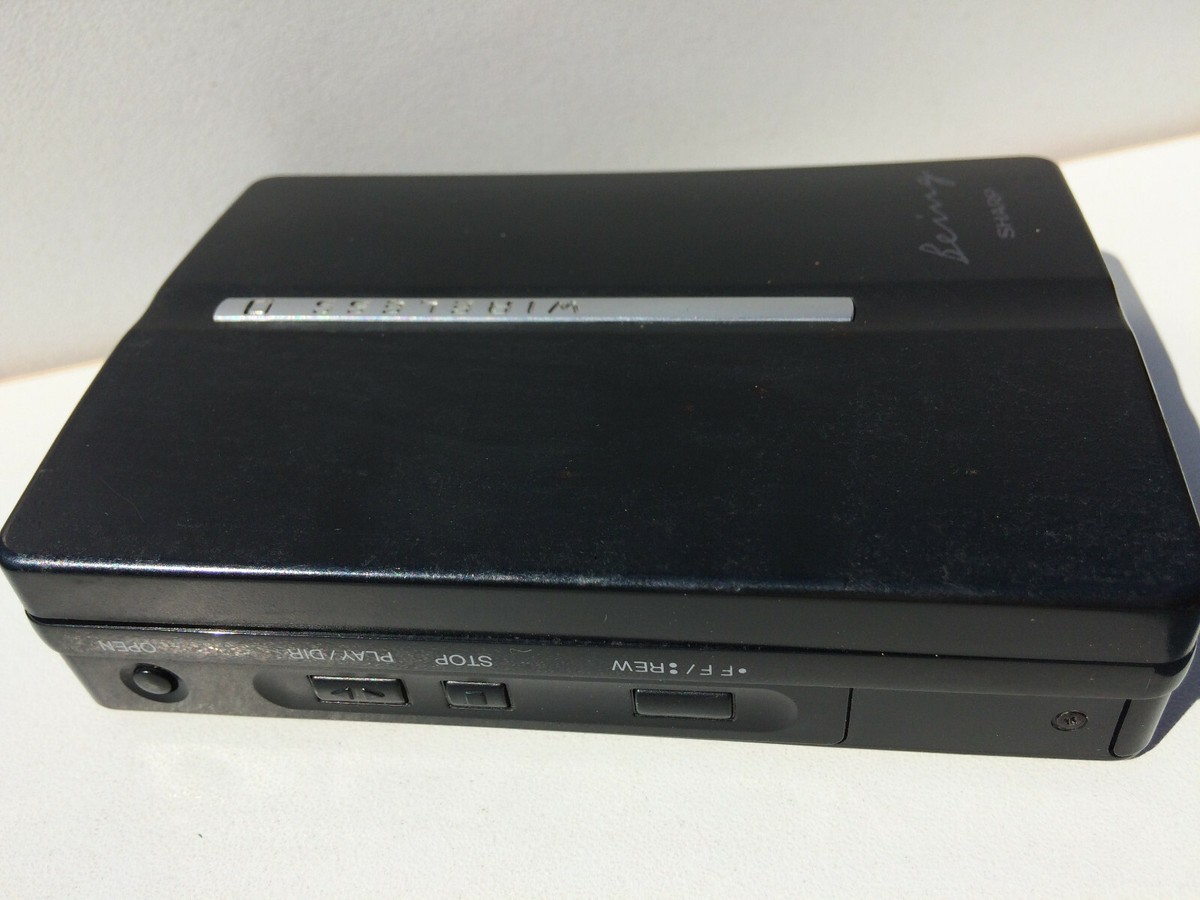 希少品 ワイヤレス カセットプレーヤー JC-T70 SHARP ウォークマン Sharp Being Portable Cassette Tape Player JC-T70-BK Rare for