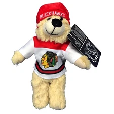 Chicago Blackhawks NHL Hockey 9" Teddy Bear Plush Stuffed Toy With Tag