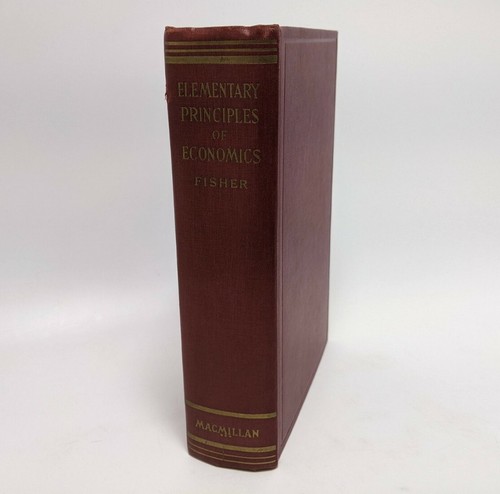 Fisher, Irving Elementary Principles of Economics (1937 Hardcover Rare HC) - Picture 2 of 6
