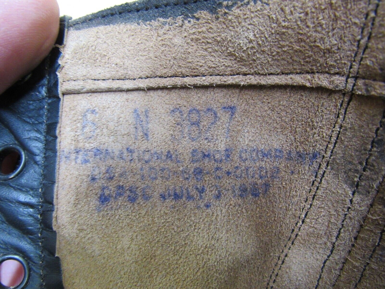 US Vietnam Era McNamara Boots M1962 Black Leather Combat 6 Narrow Dated