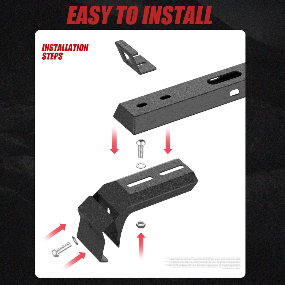 300LBS Roof Rack Cross Bars For 2007-2024 Jeep Wrangler JK JKU JL JLU Unlimited Foto 4 de 4