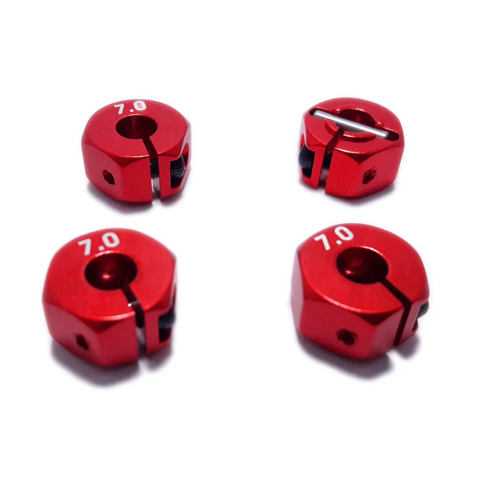 Hexagones Hex de Roues 5/6/7mm 12mm 1/10 Aluminium  Tamiya tt-01 tt-02 HPI Drift - Photo 4/4