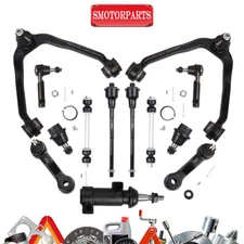 Kit(13) Front Upper Control Arm Ball Joints Tie Rods For Chevy Tahoe GMC Yukon