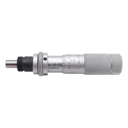 Mitutoyo 148-502 Micrometer Head 0-0.5in Range, 0.001in Graduation, Flat Spindle
