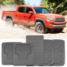 For Toyota Tacoma Trd All-weather Waterproof Car Floor Mats Front Rear Carpet