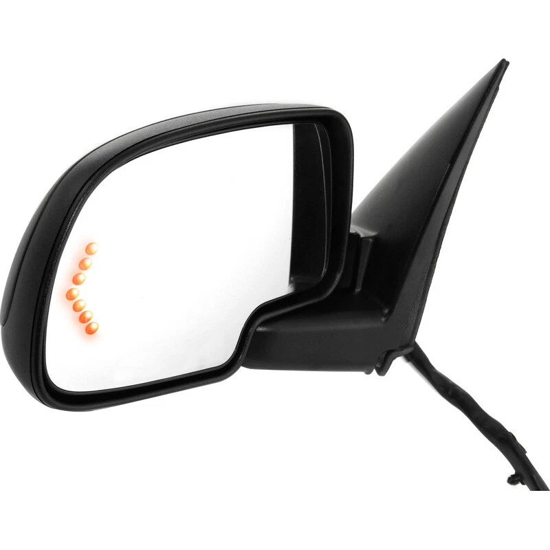 Espejo retrovisor negro texturizado lado del conductor para 03-07 GMC Sierra 1500 2500 HD 3500 Foto 3 de 4