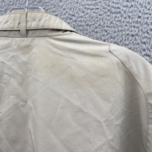 Vintage Members Only Jacket Men's 46L Beige Moto Windbreaker Bomber 80's Retro - Picture 14 of 19