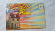 Vintage Souvenir Postcard Booklet Charleston South Carolina Unused 1936 9 views 