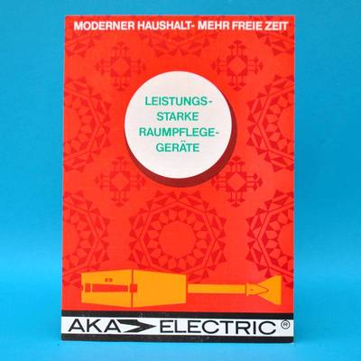 AKA Electric Handheld Vacuum Cleaner Omega GDR 1971 Brochure Advertising Dewag Leipzig K