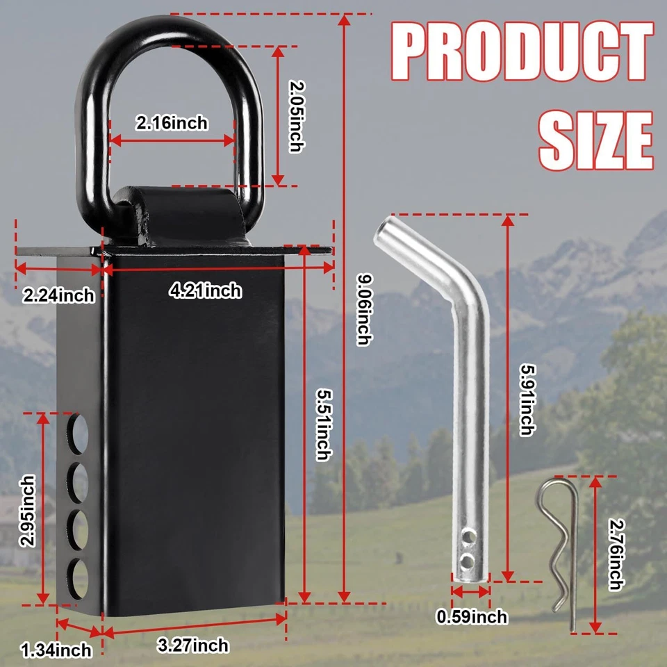 Heavy Duty Stake Pocket D Rings Adjustable 18,000 lbs Stake Pocket D-Ring - Image 2 of 4