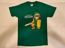 Vintage 2003 Nintendo Legend Of Zelda Green Link T-Shirt Sword Brand New Size S