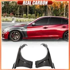 2PCS REAL CARBON Side Exterior Fender Vent For Infiniti Q50 Q50S 2014-23 BODYKIT