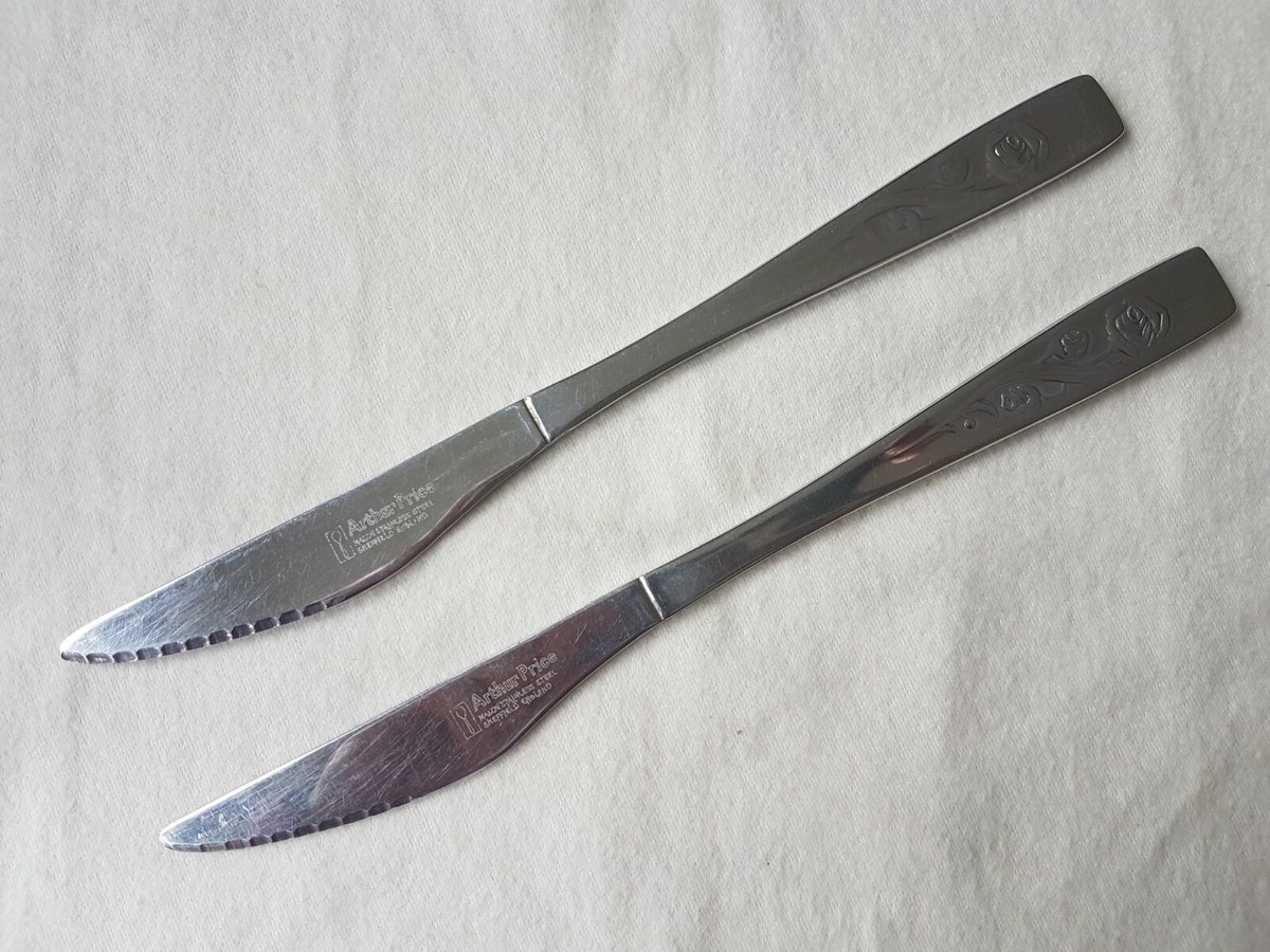ARTHUR PRICE SHERWOOD Table Knife x 2 - Stainless Steel Cutlery
