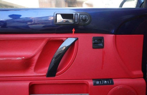 ABS Carbon Fiber Interior Door Handle Cover Trim 2PCS For VW Beetle 2003-2005 - Picture 6 of 6