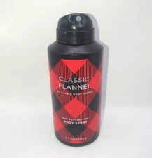 BATH AND BODY WORKS CLASSIC FLANNEL BODY SPRAY FOR MEN 3.7 FL OZ