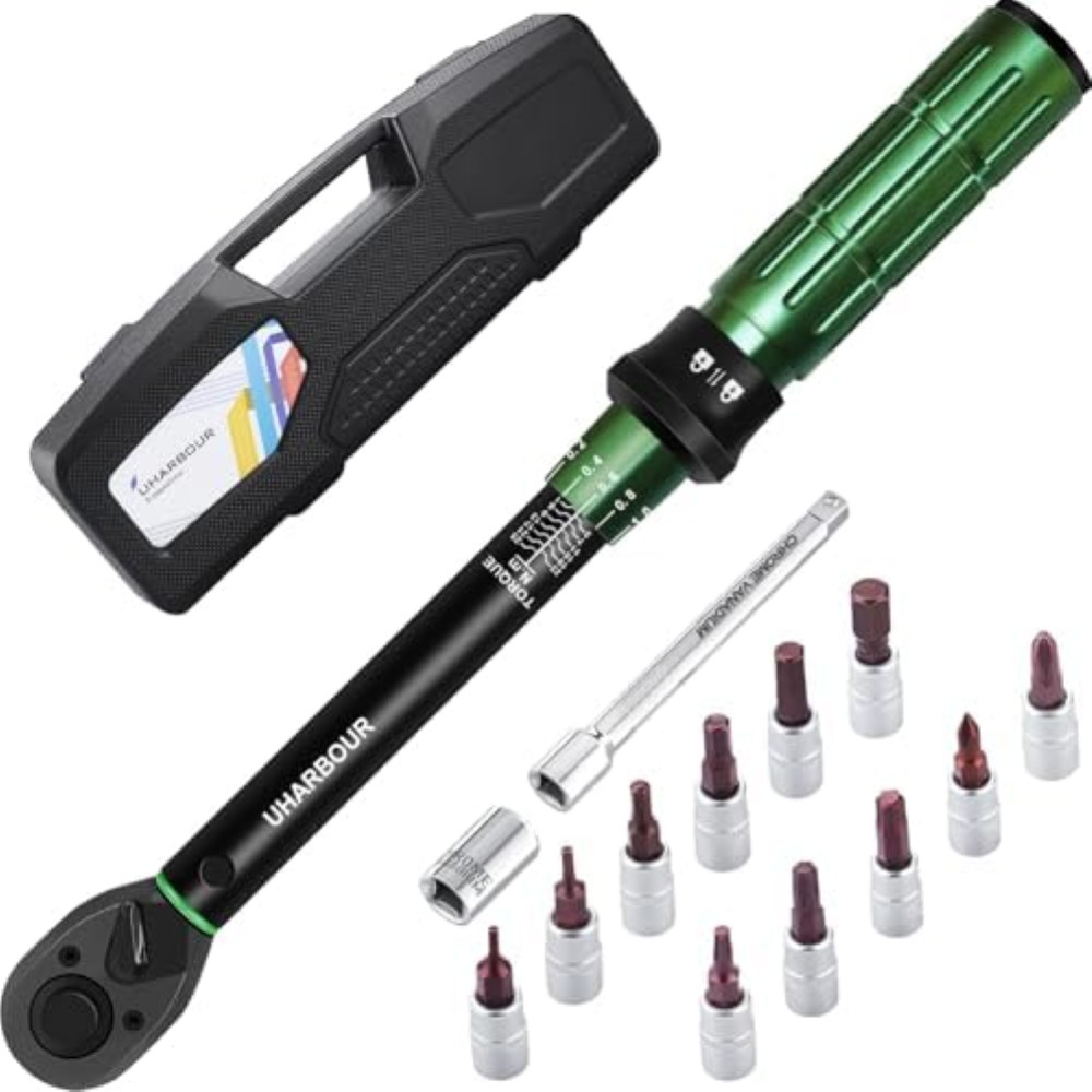 Kit Chiave Dinamometrica Bici 1/4 Uharbour 1-25Nm Precisione ±3%