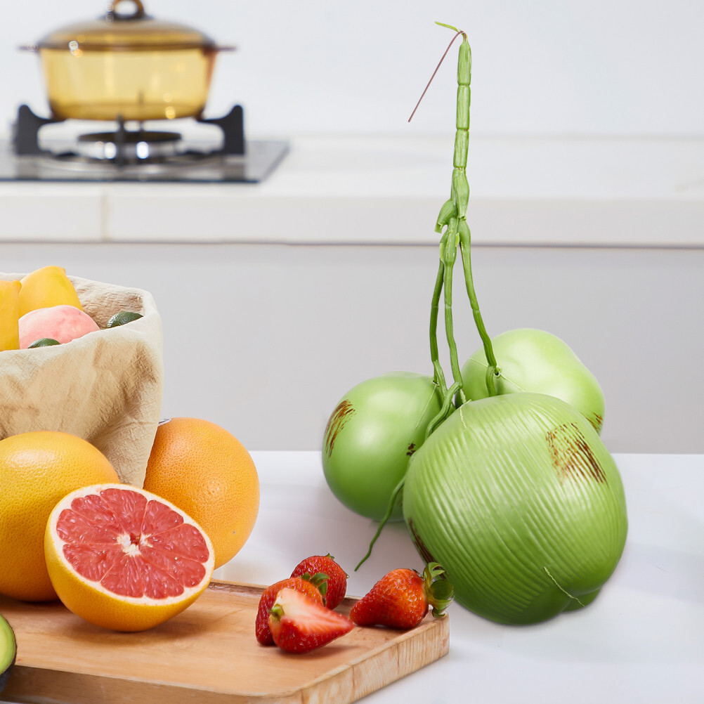 Hawaiian Artificial Coconuts Artificial Fruit Props Farmhouse Decorations