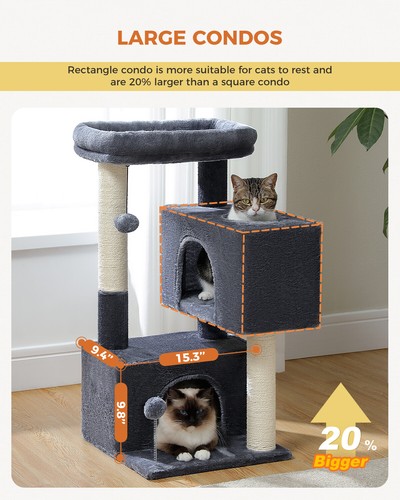 PAWZ Road Cat Tree Tower Condo for Large Cats Bed Furniture Activity Center Toys - Picture 145 of 175