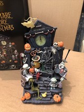 Rare Disney Tim Burton The Nightmare Before Christmas Mantle Clock