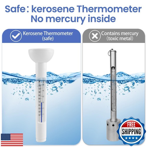 Large Floating Pool Thermometer, Bath Thermometer, Easy Read for Water Temper - Picture 4 of 5