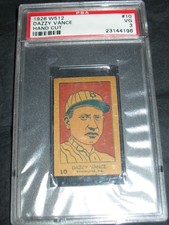 1926 W512 #10 DAZZY VANCE PSA VG 3 ~Brooklyn Hofer!
