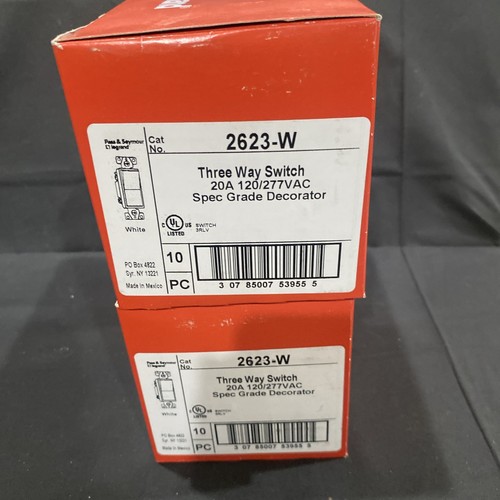 20 NEUE Legrand 2623-W Drei-Wege-Schalter 20 Amp. 130/277 VAC. Spec Grade