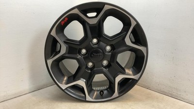 Jeep Wrangler JL Rubicon Wheel 17x7-1/2 5 Y Spoke Black Machined 2018-25 104489