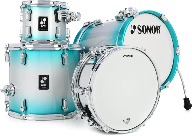 Sonor AQ2 Martini 4-piece Shell Pack w/ Snare - Aqua Silver Burst