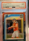 2024 Panini Donruss - Rated Rookie Bo Nix #369 Optic Preview Red & Green PSA 9