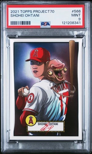 2021 Topps Project 70 Shohei Ohtani By Alex Pardee #566 PSA 9 Read DETAILS****