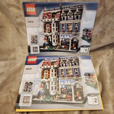 LEGO 10218 Creator Pet Shop Books 1 & 2 Instruction Manuals Only - QwikShip!