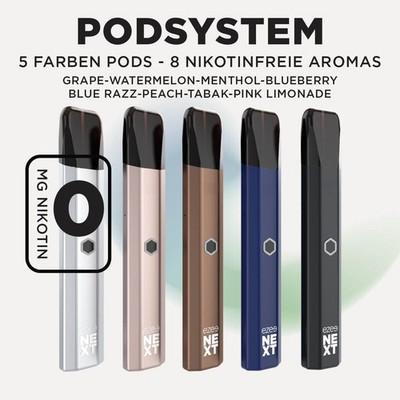 Ezee NEXT E-Zigarette Pod System Starterset inkl. Pods USB-C