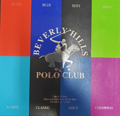 beverly hills polo club Eau De Toillete Discovery Collection Set Of 8