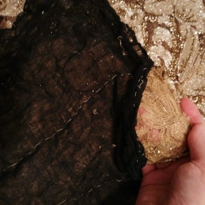 STARK PERLEN 30ER JAHRE PERLEN ABEND CAPE FÜR KLEID MIT MUSTERN