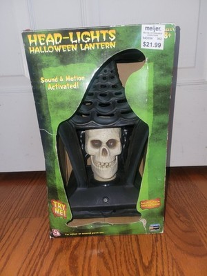 Vintage Gemmy Lantern Halloween Head Lights Halloween Animated