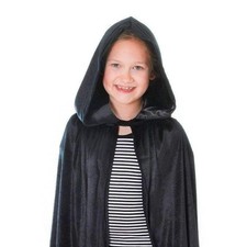 Velvet Hooded Cloak Childrens Costume 88cm Long