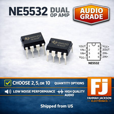 NE5532P Audio Grade Low Noise Dual Opamp 2,5 or 10 PCS | DIP-8 IC | US Ship