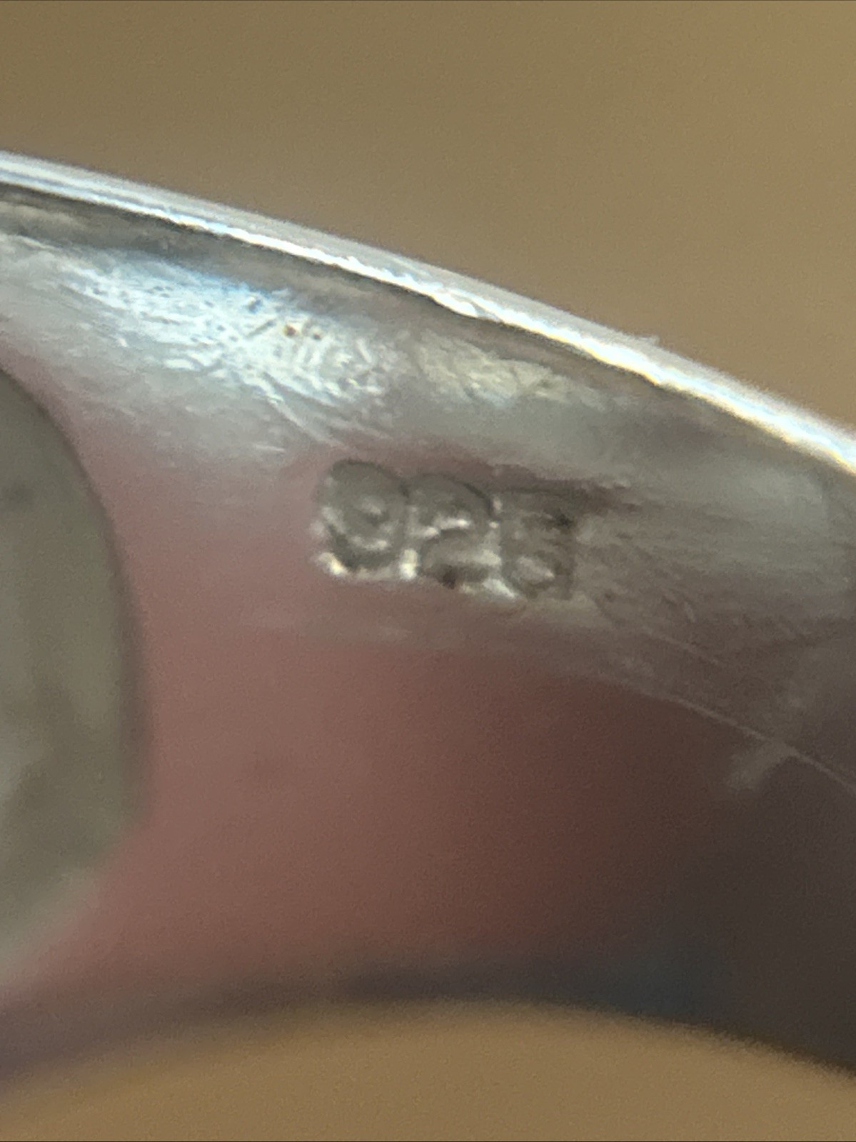 925 Circle Pattern Sterling Silver Ring Size 7.5 … - image 3