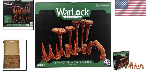 Modular Warlock Tiles Expansion: Stalactites & Stalagmites for Advanced Terrain - Picture 2 of 8